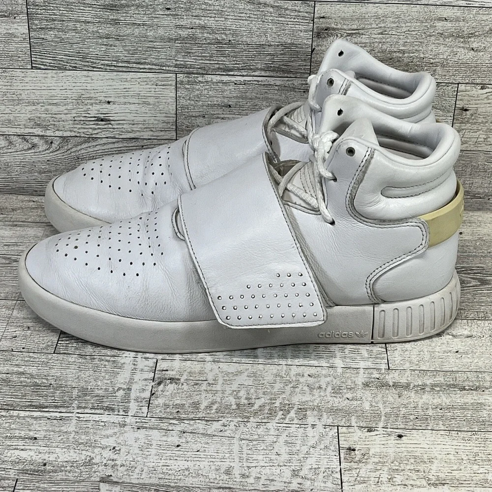 Adidas Tubular Invader White Basketball‎ Shoes BW0872 Men Size 7